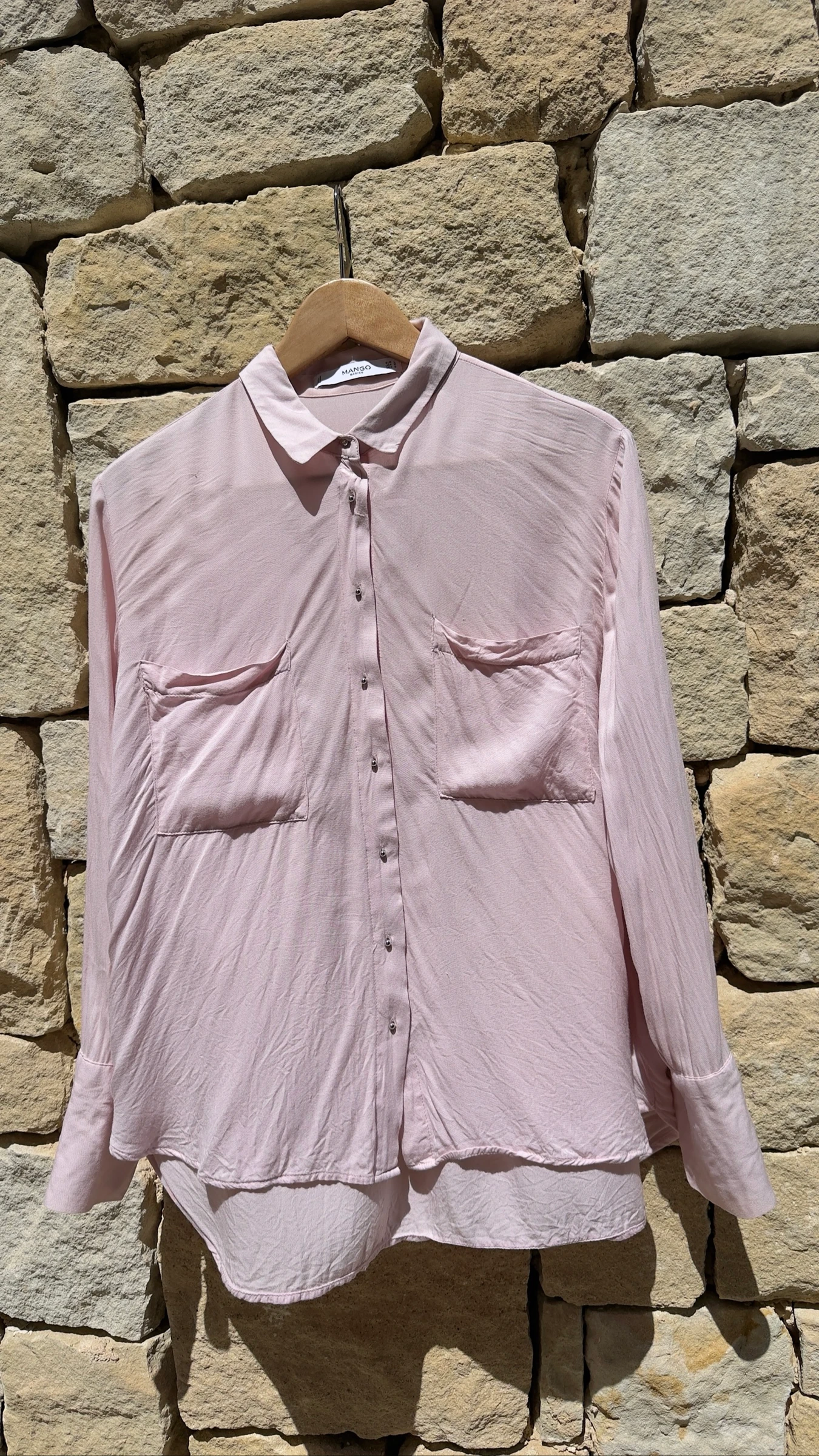 Camisa rosa mujer Talla L de Mango 